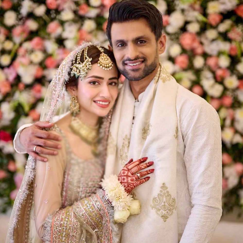 Sana javed with Husband