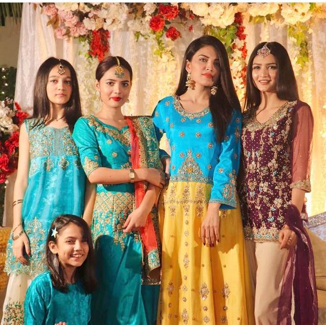 Fatima Faisal with sisters